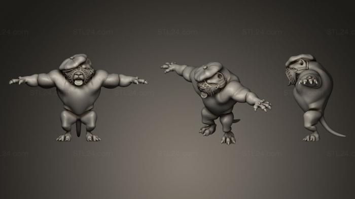 Figurines heroes, monsters and demons (Chapo Tpose_2, STKM_0159) 3D models for cnc